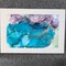 Alcohol Ink Greeting Card - Purple Turquoise product 1